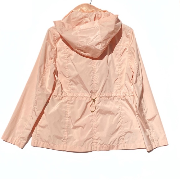 COLE HAAN Women's Short Packable Rain Jacket Pink Size XL - Picture 8 of 10